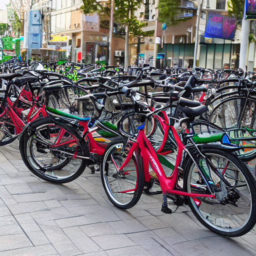 209_Bicycles with back packs parked in a public place..png